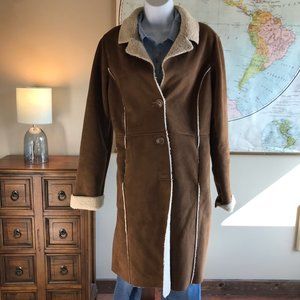 Old Navy Long Faux Shearling Coat
